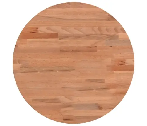 Galda Virsma, Ø40X2,5 Cm, Apaļa, Dižskābarža Masīvkoks Vidaxl