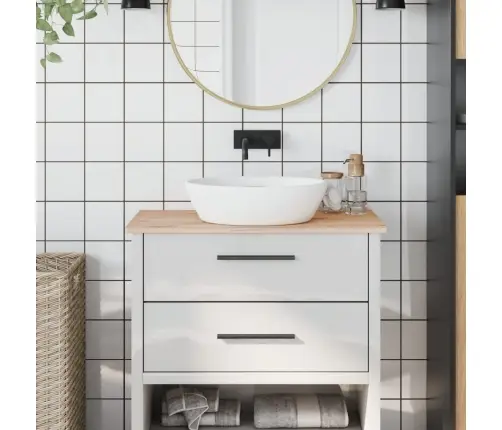 Vannasistabas Virsma, 80X40X1,5 Cm , Neapstrādāts Dižskābardis Vidaxl