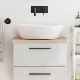 Vonios Kambario Stalviršis, 60X40X2,5 cm Bukmedžio Masyvas