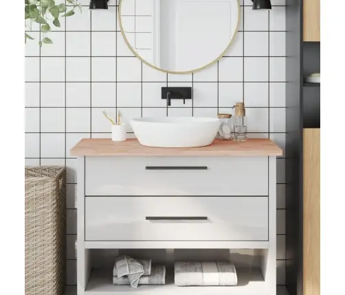 Vannasistabas Virsma, 100X60X2,5 Cm , Neapstrādāts Dižskābardis Vidaxl