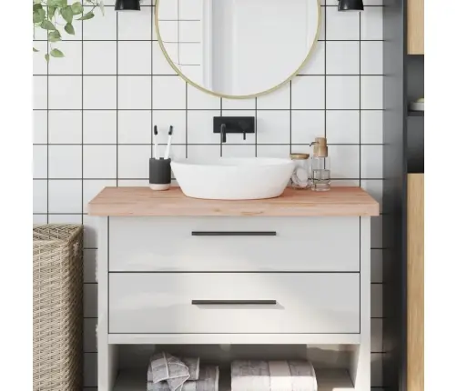 Vannasistabas Virsma, 100X60X4 Cm , Neapstrādāts Dižskābardis Vidaxl