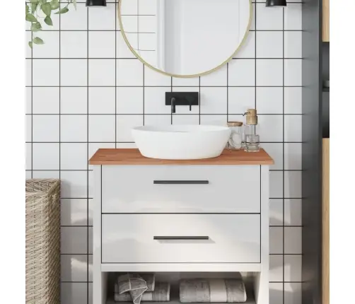 Vannitoa Tasapind, 80 X 40 X 1,5 Cm cm Pöökpuu