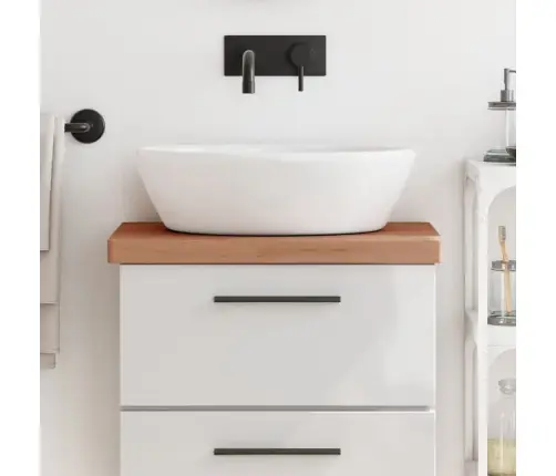 Vonios Kambario Stalviršis, 60X40X4cm Bukmedžio Masyvas