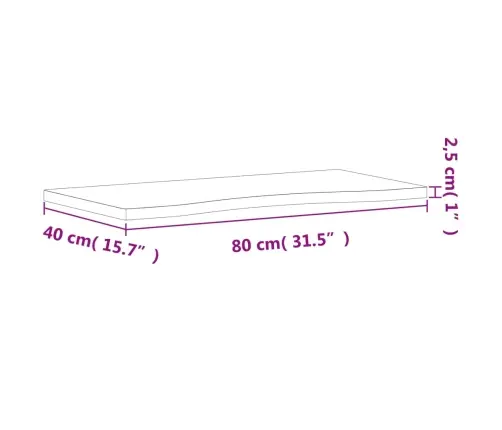 Kirjutuslaua Plaat,80X(36-40)X2,5 cmPöökpuu