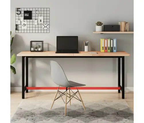 Rakstāmgalda Virsma, 180X55X2,5 Cm, Dižskābarža Masīvkoks Vidaxl