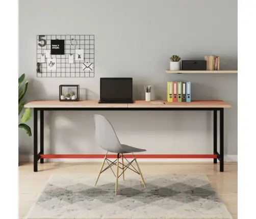 Rakstāmgalda Virsma, 220X55X2,5 Cm, Dižskābarža Masīvkoks Vidaxl