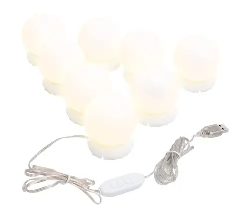 Sienas Spogulis Ar Led Gaismām, 30X80 Cm, Stikls, Taisnstūra Vidaxl