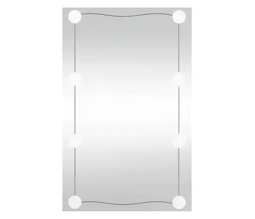 Sienas Spogulis Ar Led, 40X60 Cm, Stikls, Taisnstūra Vidaxl