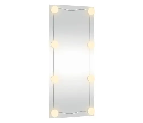 Sieninis Veidrodis Su Led Lemputėmis, 40X80cm Stiklas