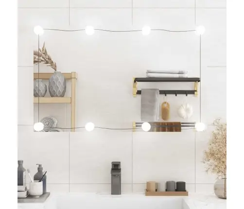 Seinapeegel Led-Tuledega, 50X80 cm Klaas, Ristkülik