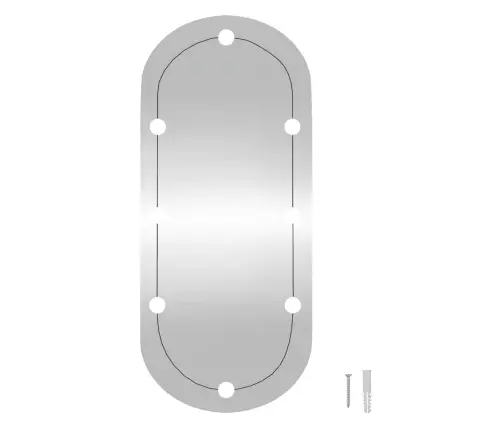 Seinapeegel Led-Tuledega, 30 X 70 cm Klaas, Ovaalne