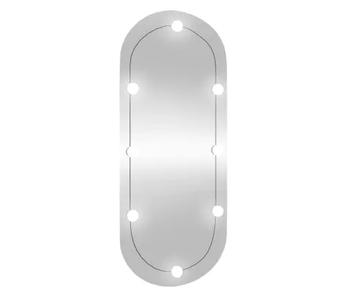 Sieninis Veidrodis Su Led Lemputėmis, 45X100cm Stiklas