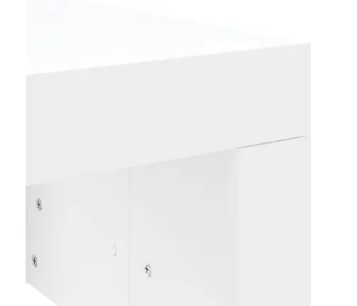 Kavos Staliukas, Baltos Spalvos, 102X50X36cm Apdirbta Mediena