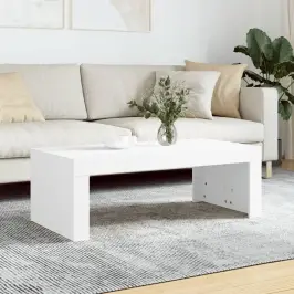 Kohvilaud, Valge, 102 X 50 X 35 cm Tehispuit
