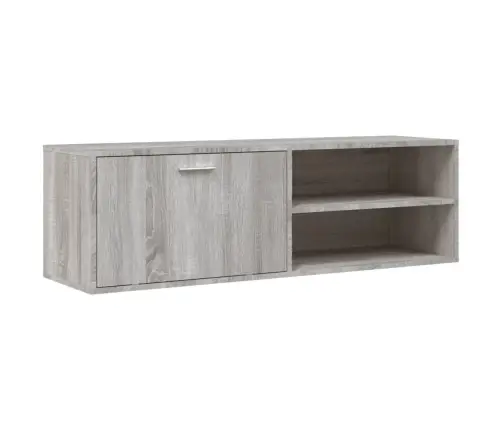 Tv Skapītis, Pelēka Ozola, 120X34X37 Cm, Inženierijas Koks Vidaxl