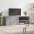 Tv Skapītis, Pelēka Ozola, 120X34X37 Cm, Inženierijas Koks Vidaxl