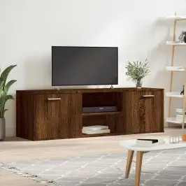 Tv Spintelė, Ruda Ąžuolo, 120X34X37cm Apdirbta Mediena