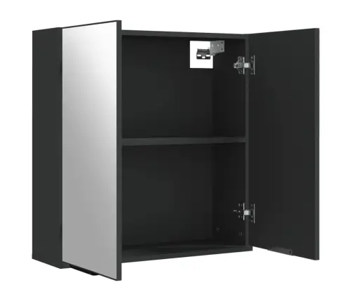 Vannitoa Peegelkapp, Must, 64X20X67 cm Tehispuit