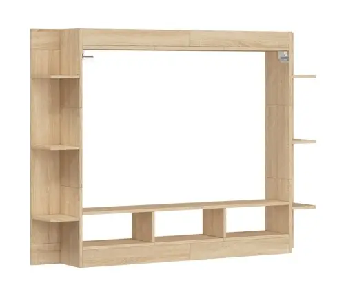 Tv Skapītis, Ozolkoka Krāsa, 152X22X113 Cm, Inženierijas Koks Vidaxl