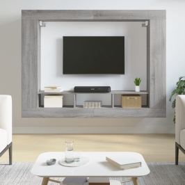 Tv Skapītis, Pelēka Ozolkoka, 152X22X113 Cm, Inženierijas Koks Vidaxl