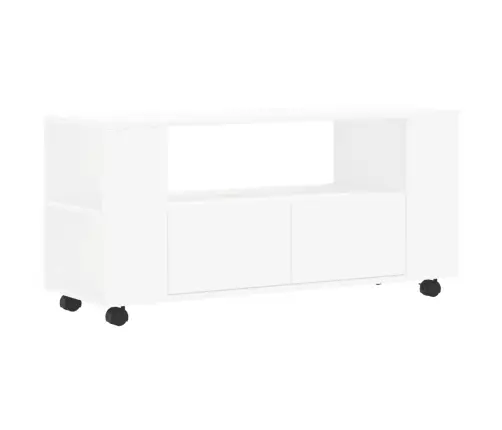 Tv Skapītis, Balts, 102X34,5X43 Cm, Inženierijas Koks Vidaxl