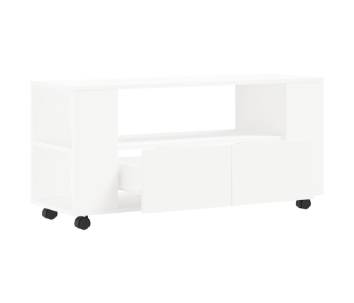 Tv Skapītis, Balts, 102X34,5X43 Cm, Inženierijas Koks Vidaxl