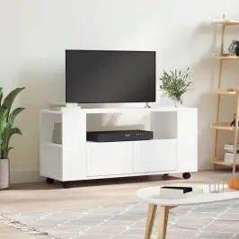 Tv Skapītis, Balts, 102X34,5X43 Cm, Inženierijas Koks Vidaxl