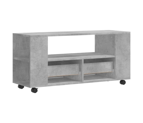 Tv Skapītis, Betona Pelēks, 102X34,5X43 Cm, Inženierijas Koks Vidaxl