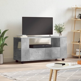 Tv Skapītis, Betona Pelēks, 102X34,5X43 Cm, Inženierijas Koks Vidaxl