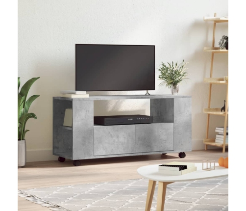 Tv Skapītis, Betona Pelēks, 102X34,5X43 Cm, Inženierijas Koks Vidaxl