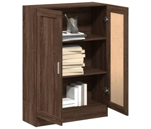 Raamatukapp, Pruun Tamm, 82,5 X 30,5 X 115 cm Tehispuit