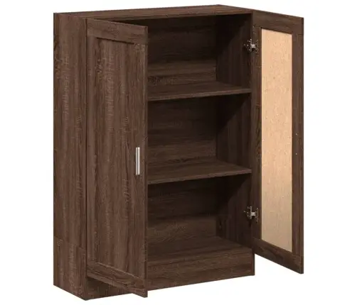 Raamatukapp, Pruun Tamm, 82,5 X 30,5 X 115 cm Tehispuit