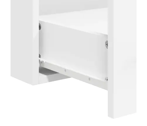 Vannasistabas Skapītis Un Spogulis, Balts Inženierijas Koks Vidaxl