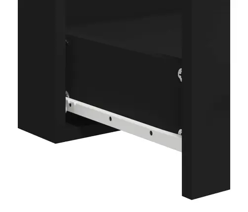 Vannasistabas Skapītis Un Spogulis, Melns Inženierijas Koks Vidaxl