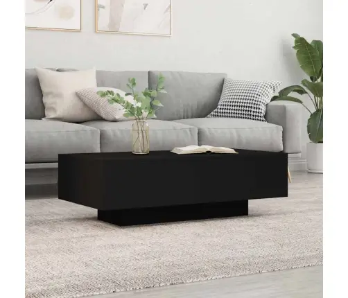 Kafijas Galdiņš, Melns, 100X49,5X31 Cm, Inženierijas Koks Vidaxl