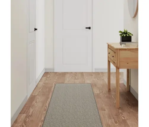 Kilimas-Takelis, Taupe Spalvos, 50X250cm Sizalio Imitacija