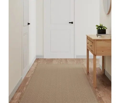 Paklājs, Sizala Izskats, Smilšu Krāsa, 80X150 Cm Vidaxl