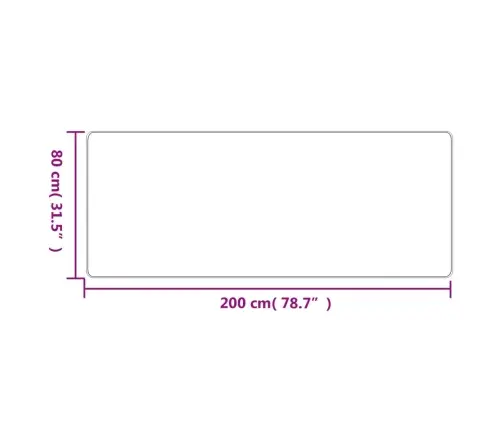Paklājs, Sizala Izskats, Smilšu Krāsa, 80X200 Cm Vidaxl