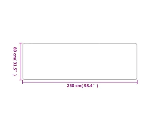 Vaipkate, Sisali Välimus, Liivakarva , 80 X 250 Cm