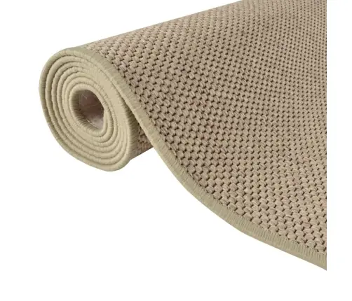 Paklājs, Sizala Izskats, Smilšu Krāsa, 80X400 Cm Vidaxl