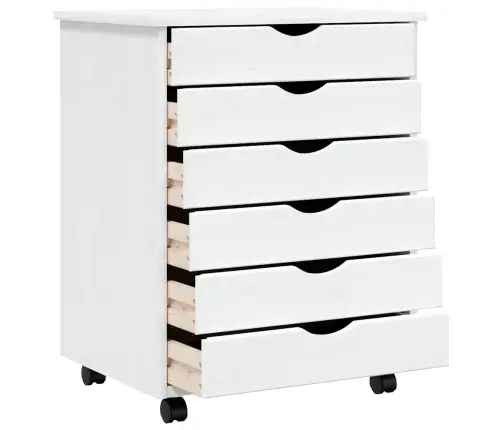 Spintelė Su Ratukais Moss, Balta, Pušies Masyvas