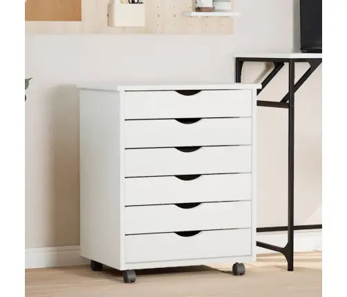 Spintelė Su Ratukais Moss, Balta, Pušies Masyvas