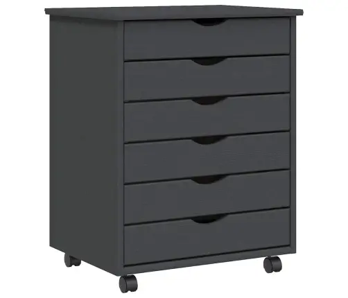 Spintelė Su Ratukais Moss, Pilka, Pušies Masyvas