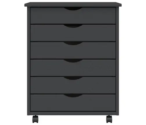 Spintelė Su Ratukais Moss, Pilka, Pušies Masyvas