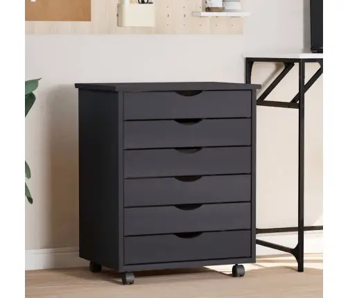 Spintelė Su Ratukais Moss, Pilka, Pušies Masyvas