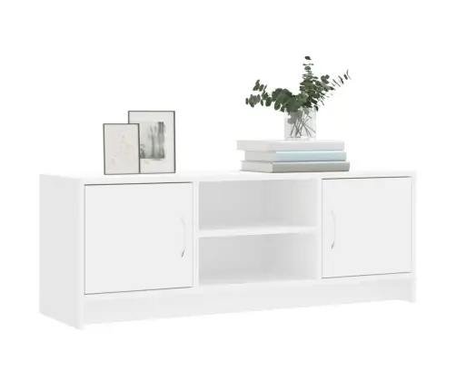 Televizoriaus Spintelė, Balta, 102X30X37,5cm Apdirbta Mediena
