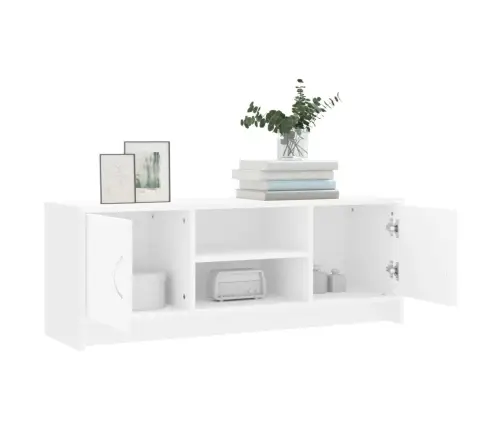 Televizoriaus Spintelė, Balta, 102X30X37,5cm Apdirbta Mediena