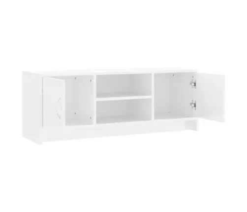 Tv Skapītis, Spīdīgi Balts, 102X30X37,5 Cm, Inženierijas Koks Vidaxl
