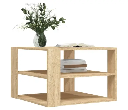 Kafijas Galdiņš, Ozola Krāsa, 59,5X59,5X40Cm, Inženierijas Koks Vidaxl