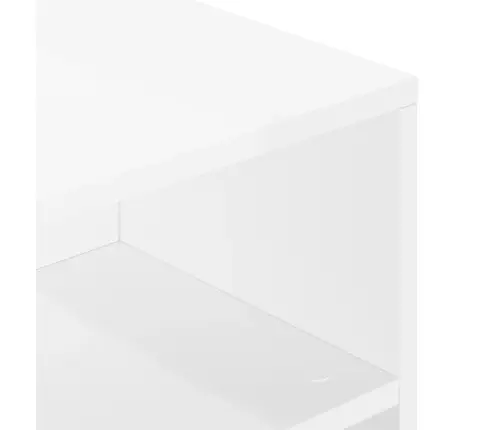 Kohvilaud, Kõrgläikega Valge, 90 X 55 X 42,5 cm Tehispuit